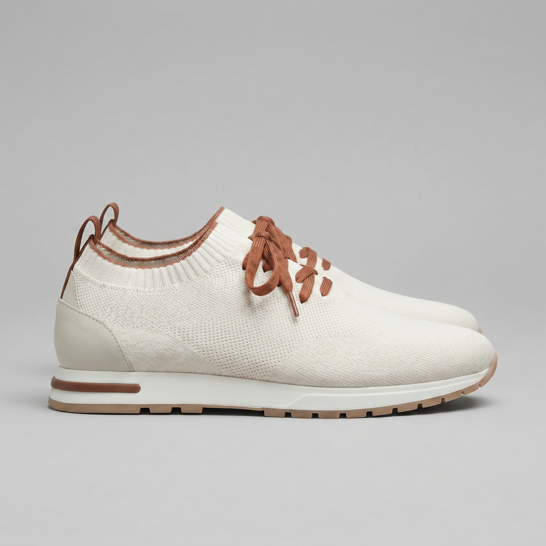 Knit Sock Lace-Up Trainers Men Casual