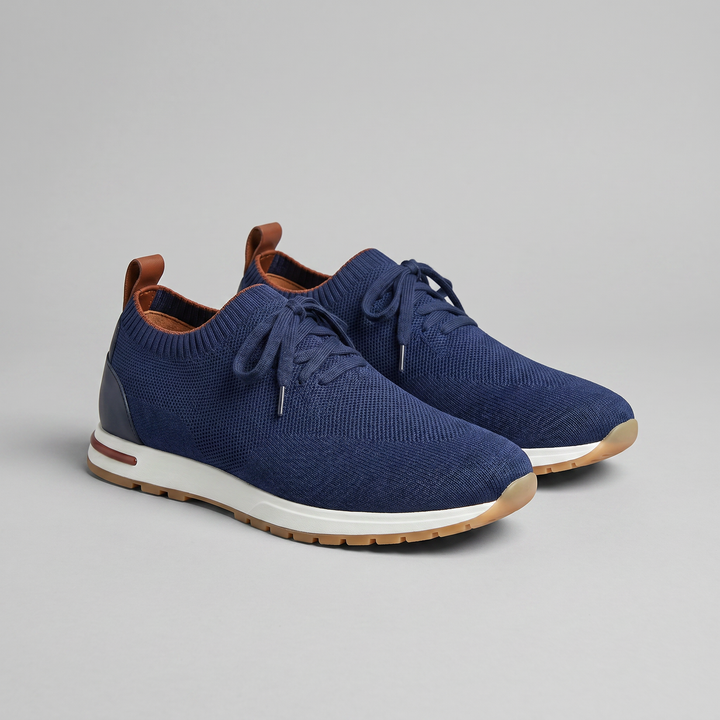 Knit Sock Lace-Up Trainers Men Casual