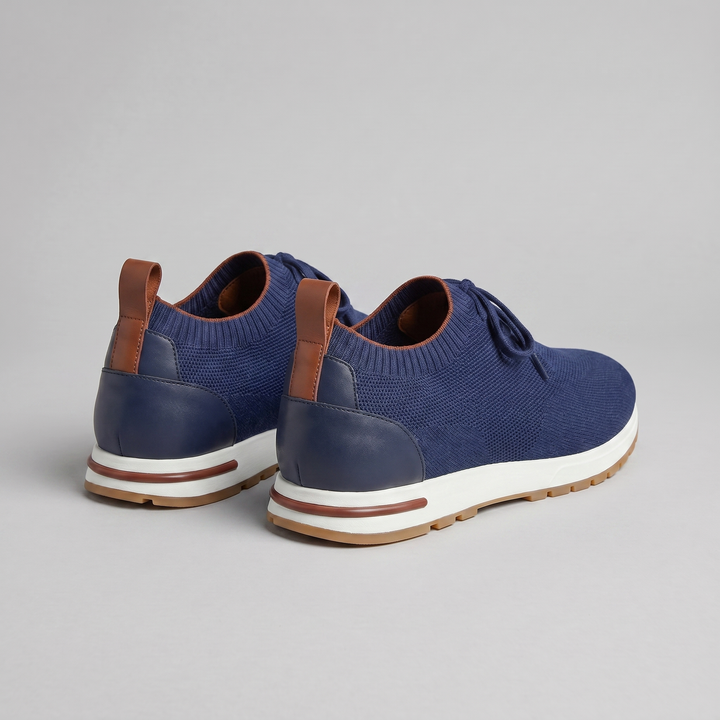 Knit Sock Lace-Up Trainers Men Casual