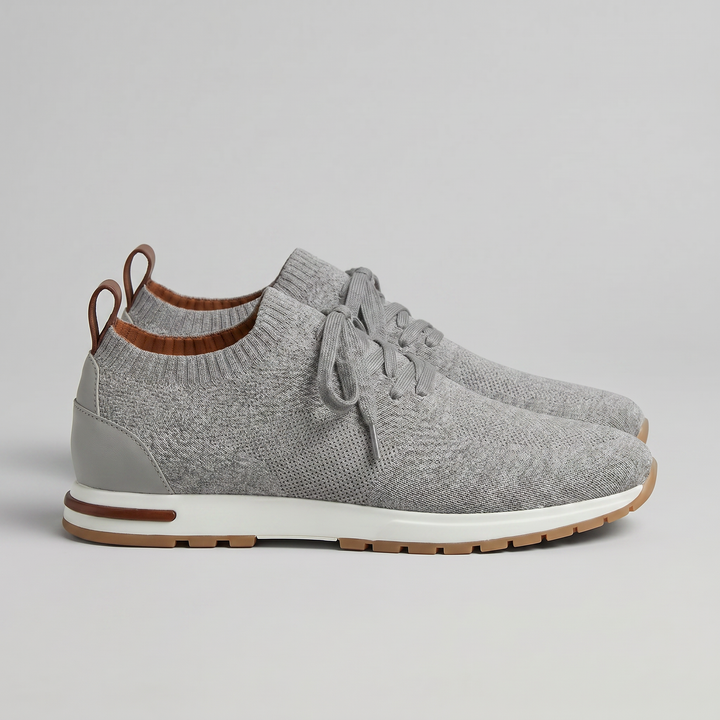 Knit Sock Lace-Up Trainers Men Casual