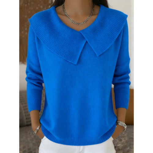 Lucia Warm Sweater with Soft Neckline, view 5 - Elena Harper