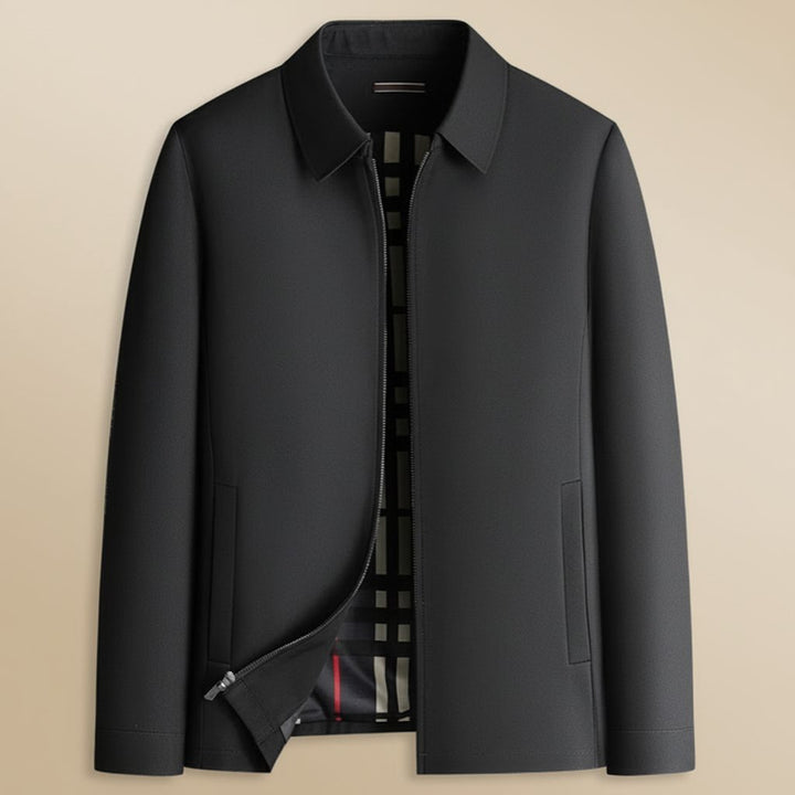 Harrington Short Jacket with Zipper for Men