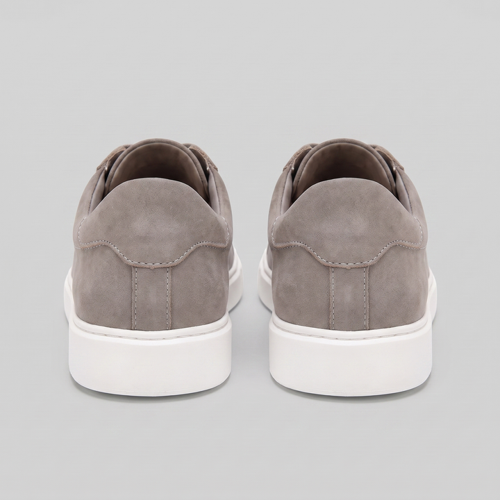Gray Suede Casual Sneakers for Men