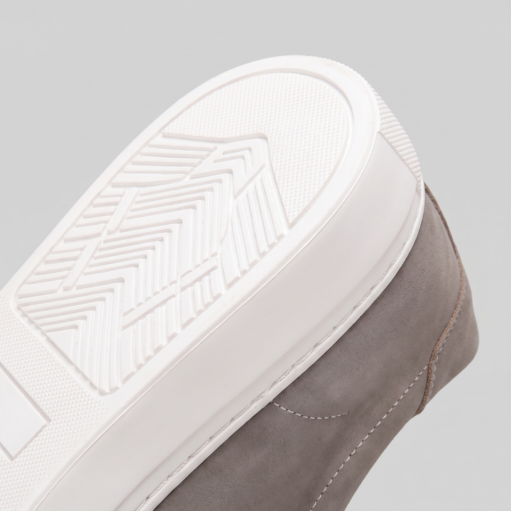 Gray Suede Casual Sneakers for Men