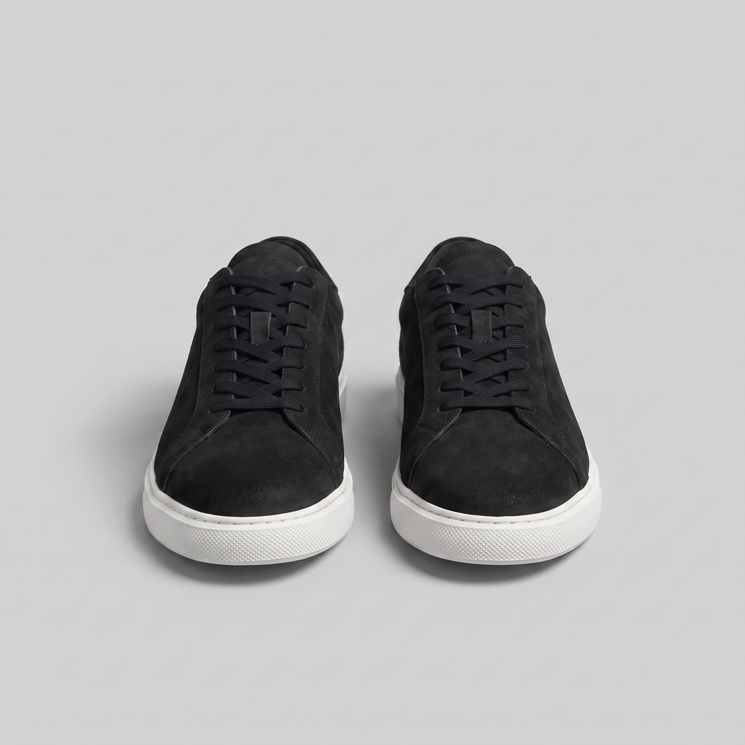 Gray Suede Casual Sneakers for Men