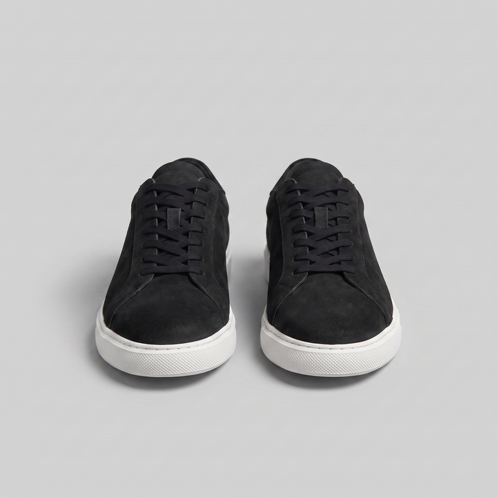 Gray Suede Casual Sneakers for Men