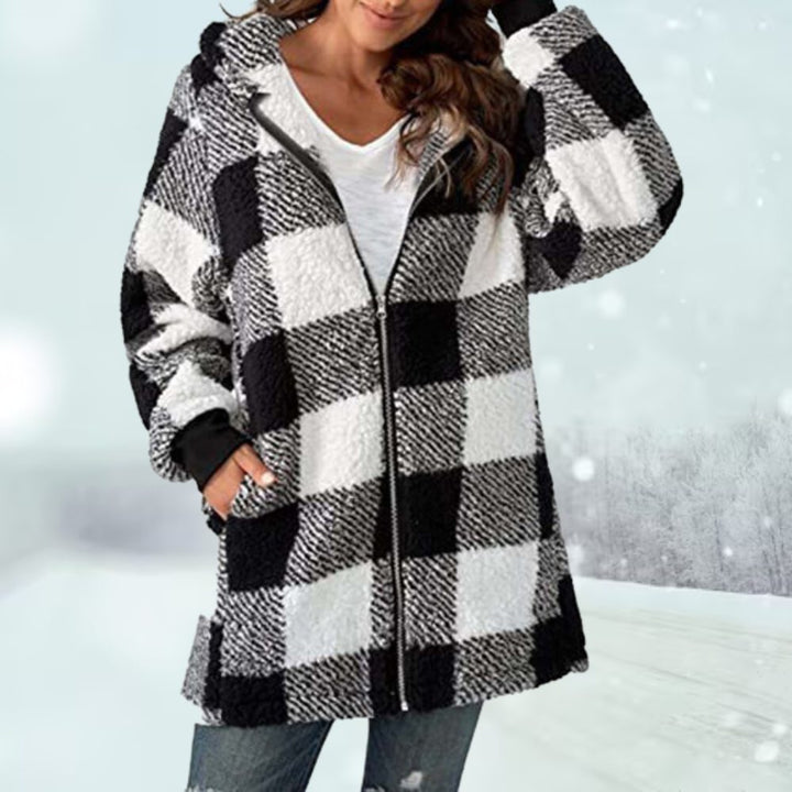 Plaid Long Cardigan for Women