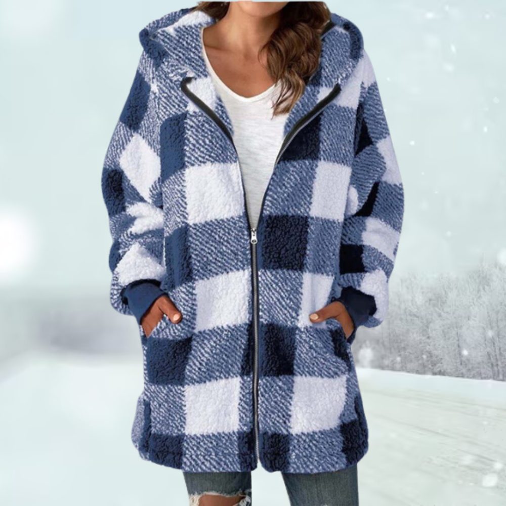 Plaid Long Cardigan for Women
