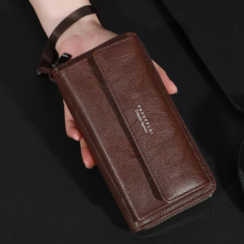 Briony | Multi-Functional PU Leather Zipper Clutch