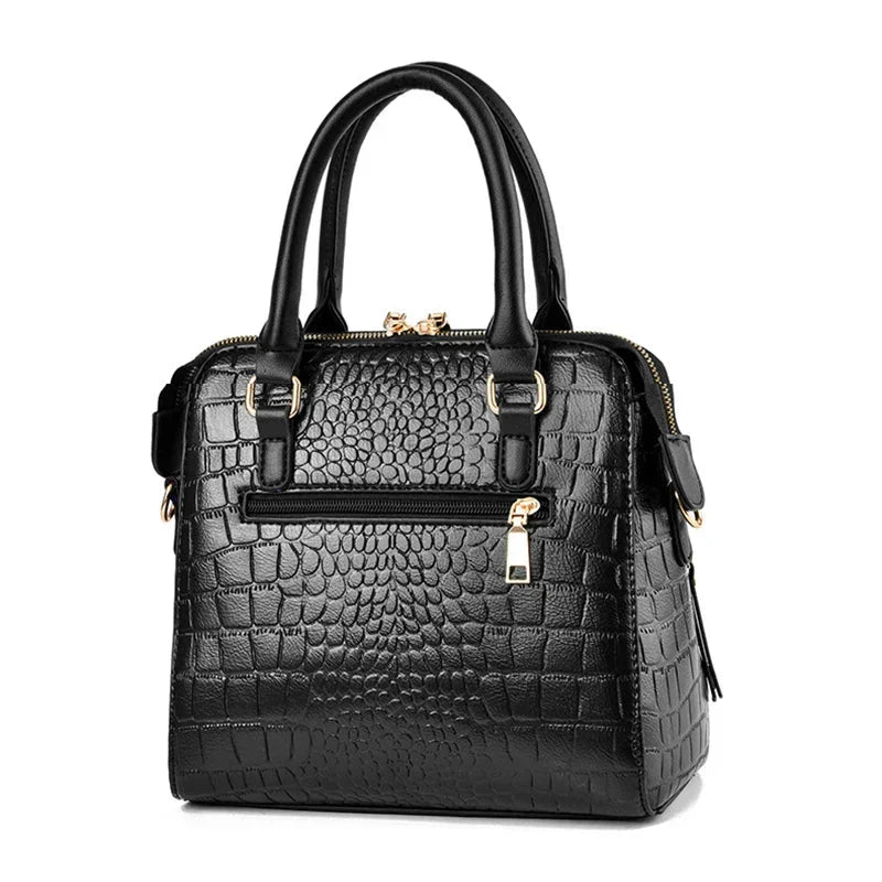 Belen | Luxury Crocodile-Embossed Leather Bag