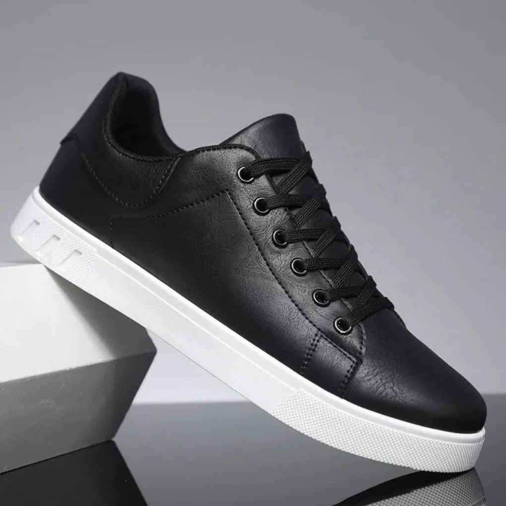 Leather Sneakers with Laces for Men