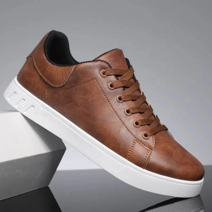 Leather Sneakers with Laces for Men