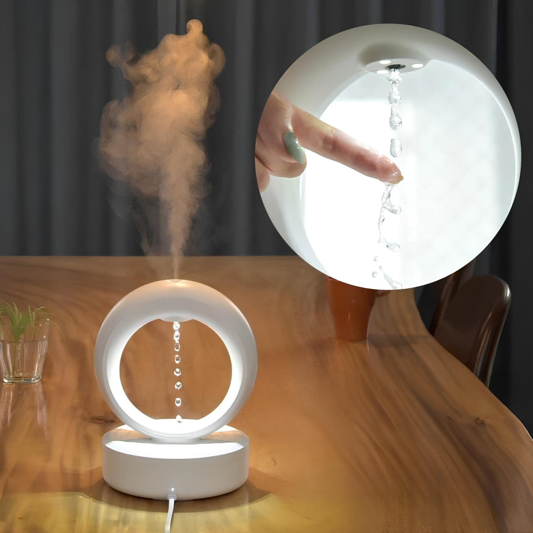 Levitating Water Droplet Ultrasonic Humidifier with LED Light
