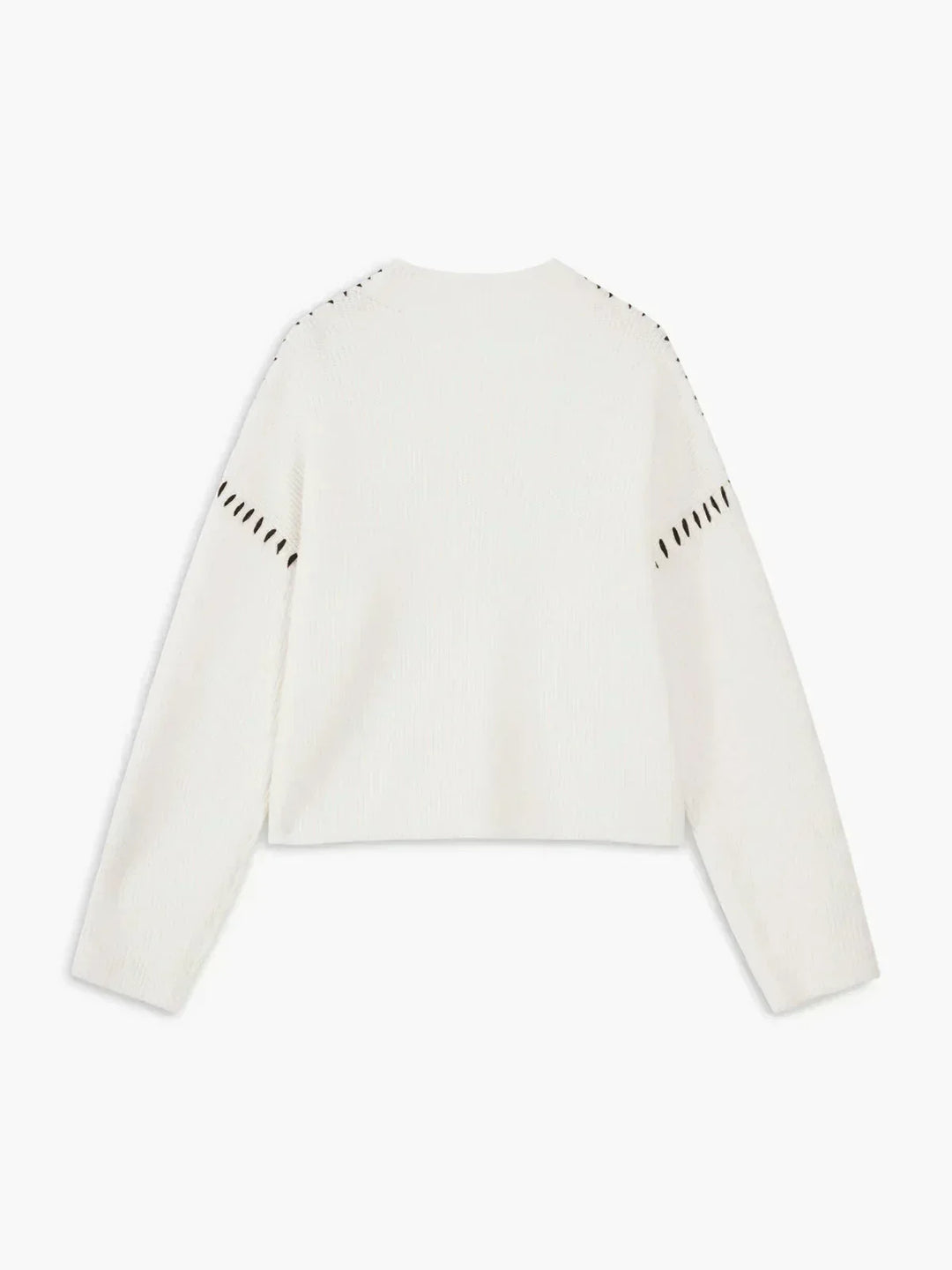 Short women's sweater with high collar - Modern and soft