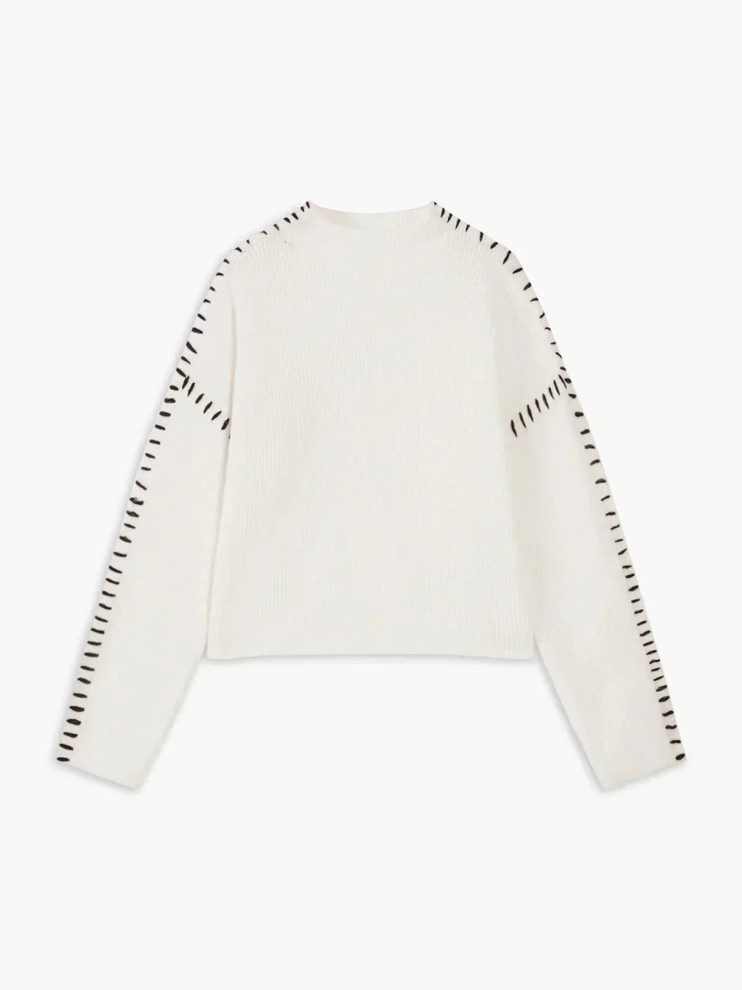 Short women's sweater with high collar - Modern and soft