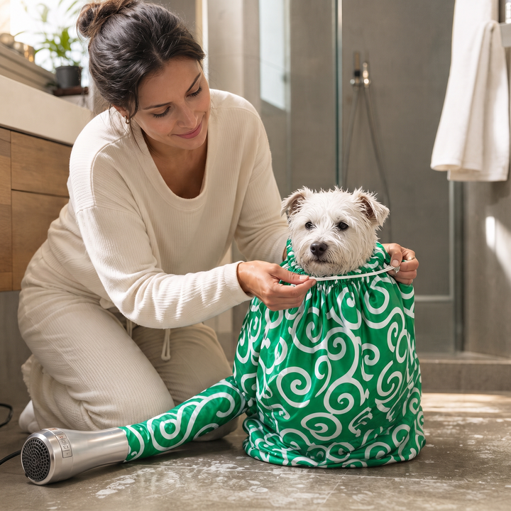 DryNest Inflatable Pet Drying Bag - Elena Harper
