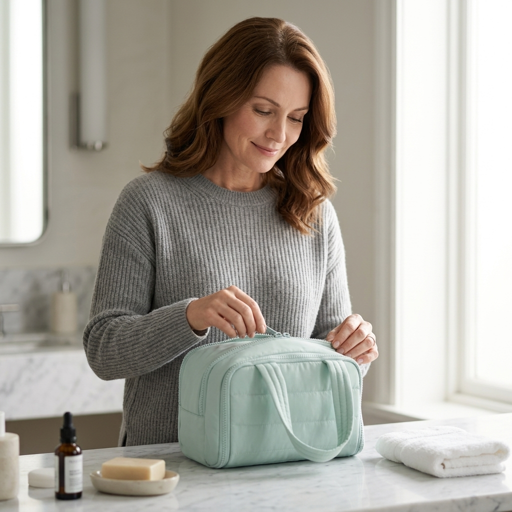 Cloudette Wide-Mouth Toiletry Bag - Elena Harper