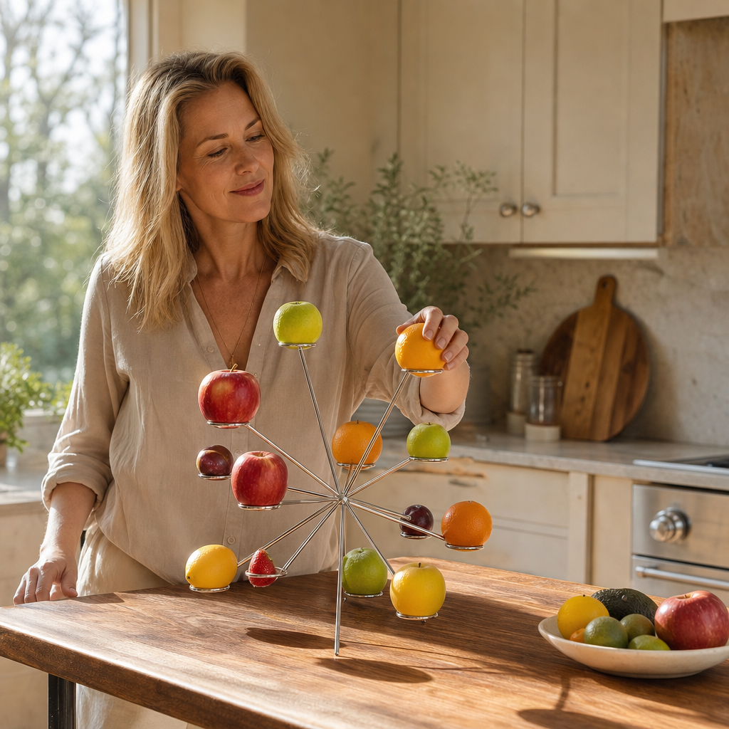 Aerelle Radial Prong Floating Fruit Display Stand - Elena Harper