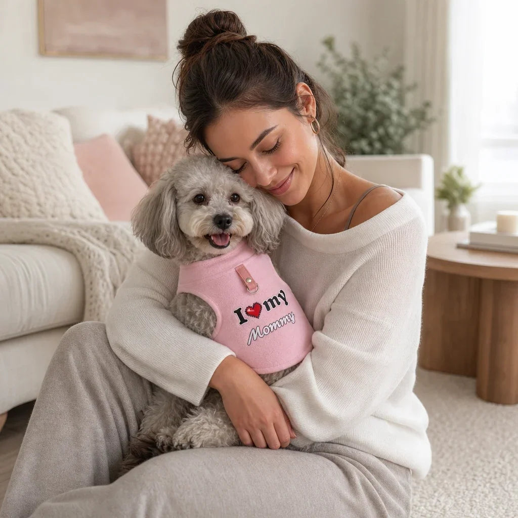 CosyPaw Fleece-Lined Printed Dog Sweater - Elena Harper