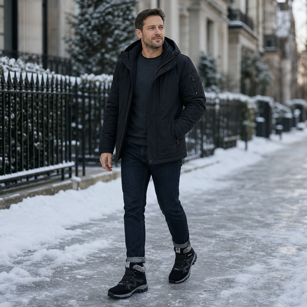 Cozywalk Fleece-Lined Look Non-Slip Ankle Boots - Elena Harper