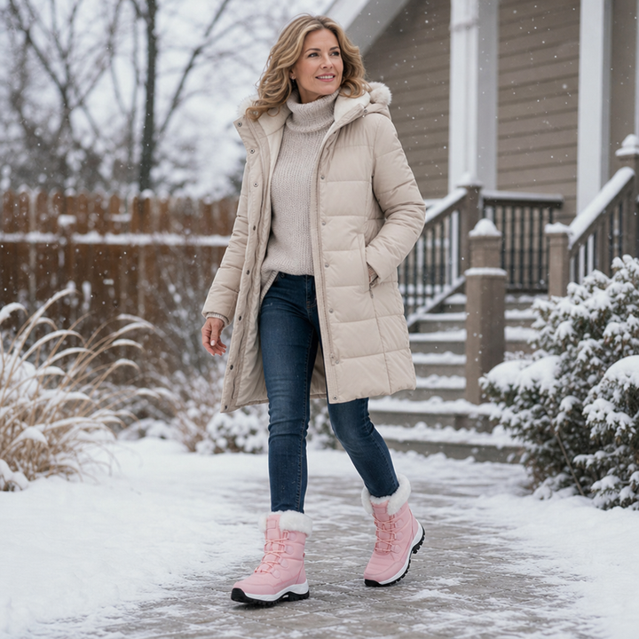 Cozywalk Fleece-Lined Non-Slip Platform Snow Boots - Elena Harper