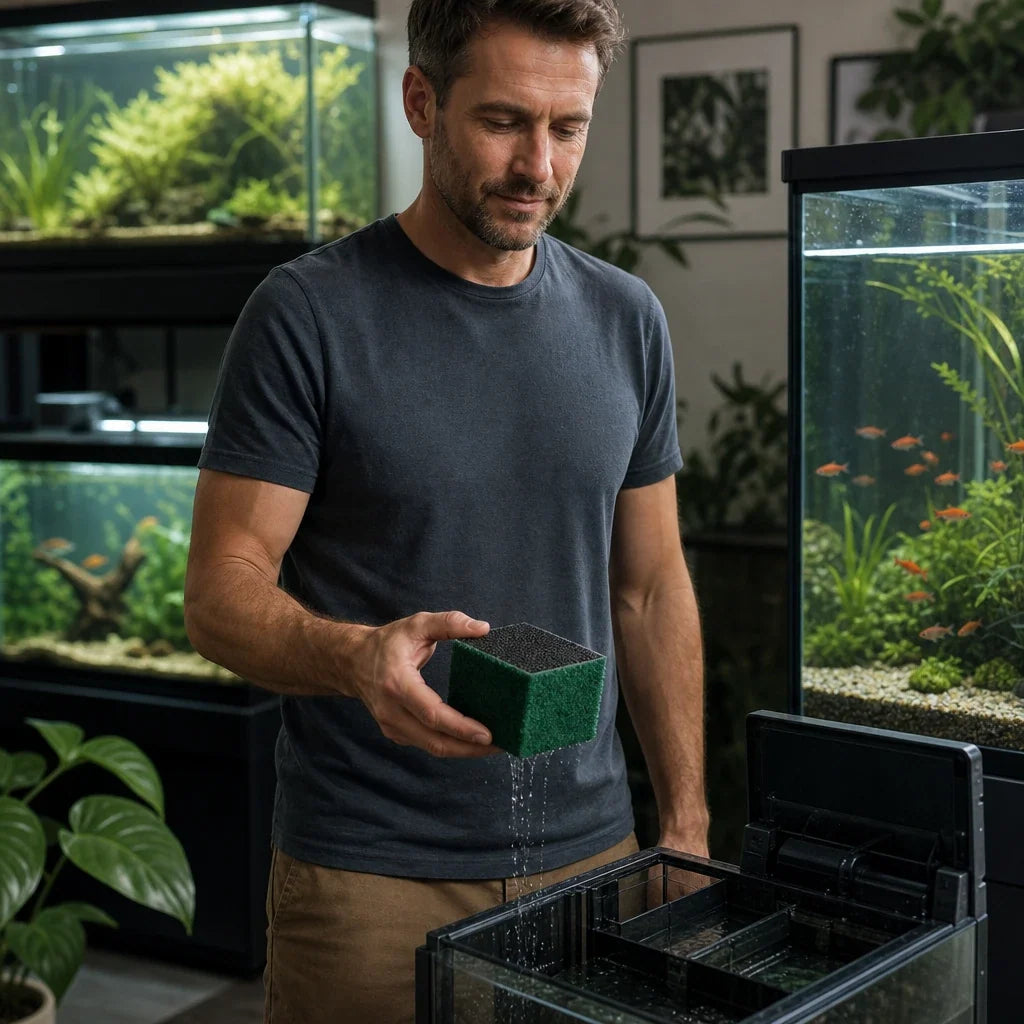 ClearCurrent – Green Honeycomb Aquarium Filter Cube