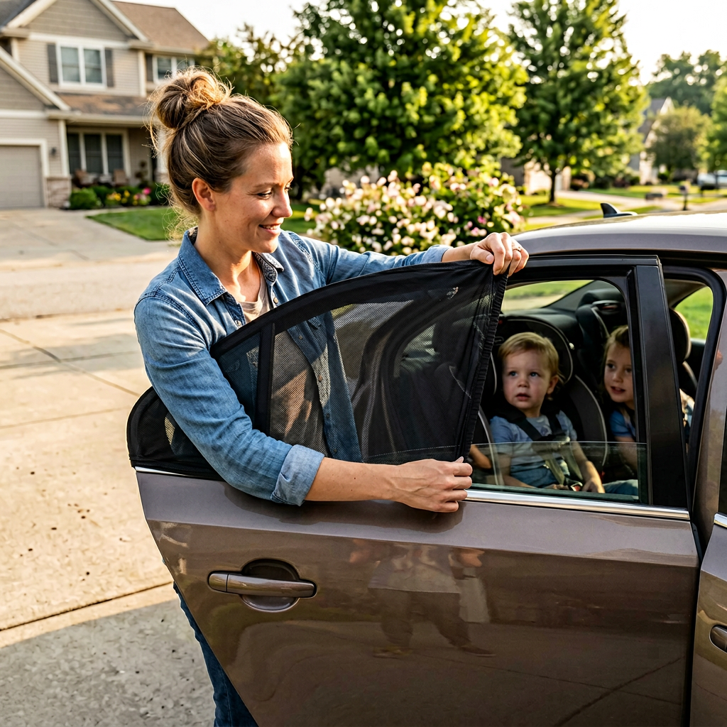 Breezeguard Universal Car Window Sun & Bug Screen - Elena Harper