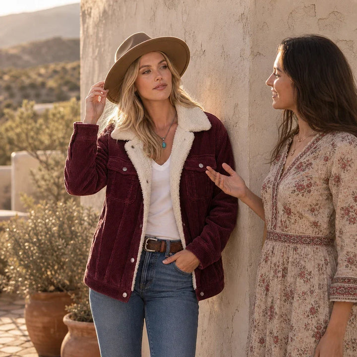 Cordelia – Sherpa-Lined Corduroy Jacket
