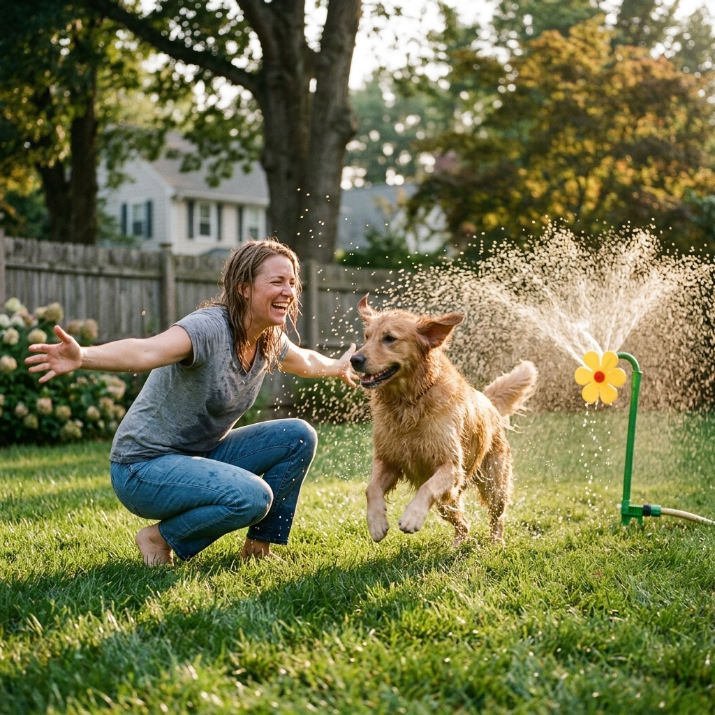 Bloomzy Dancing Flower Lawn Sprinkler - Elena Harper