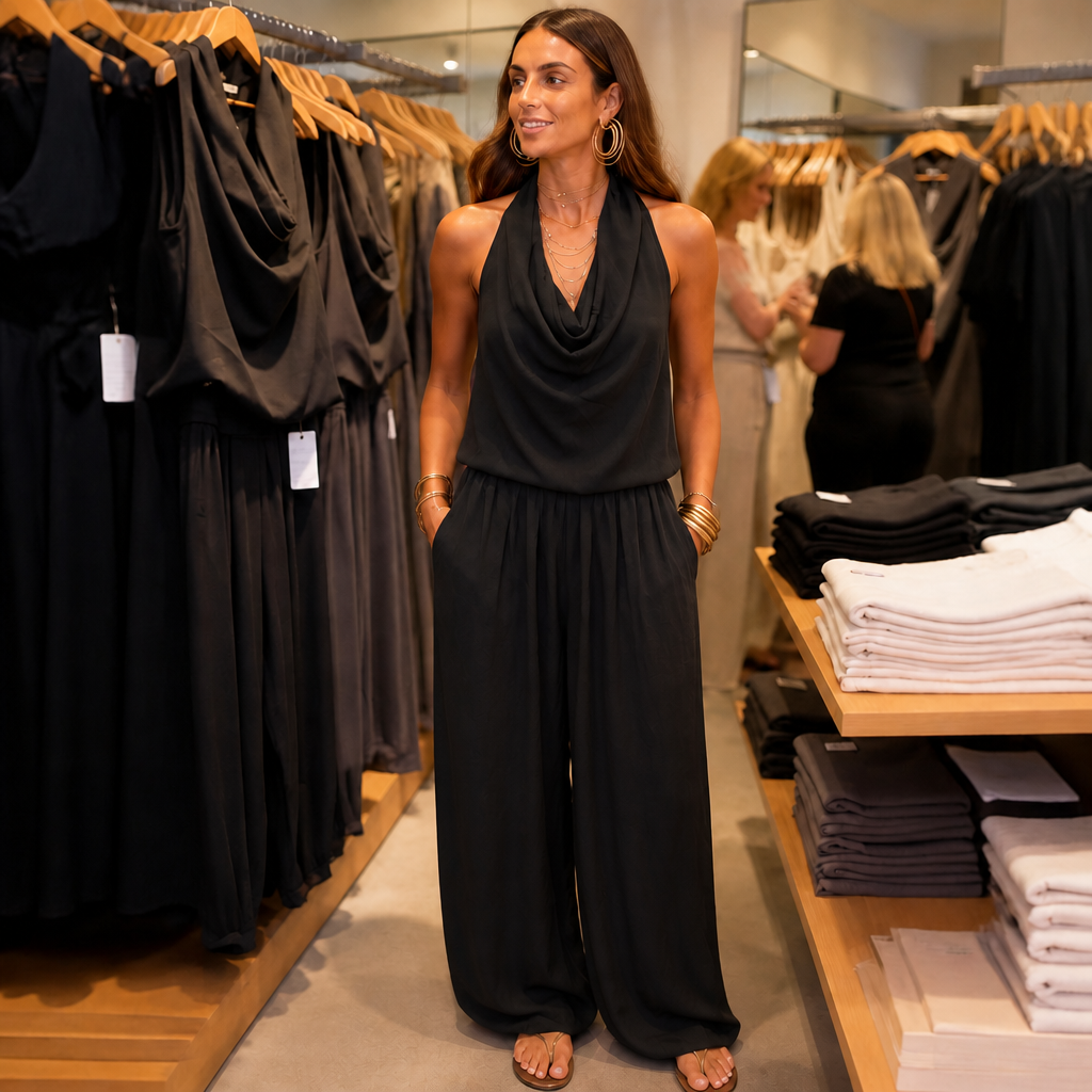 Draplyn The 2-Piece Halter That Skims, Not Swallows - Elena Harper