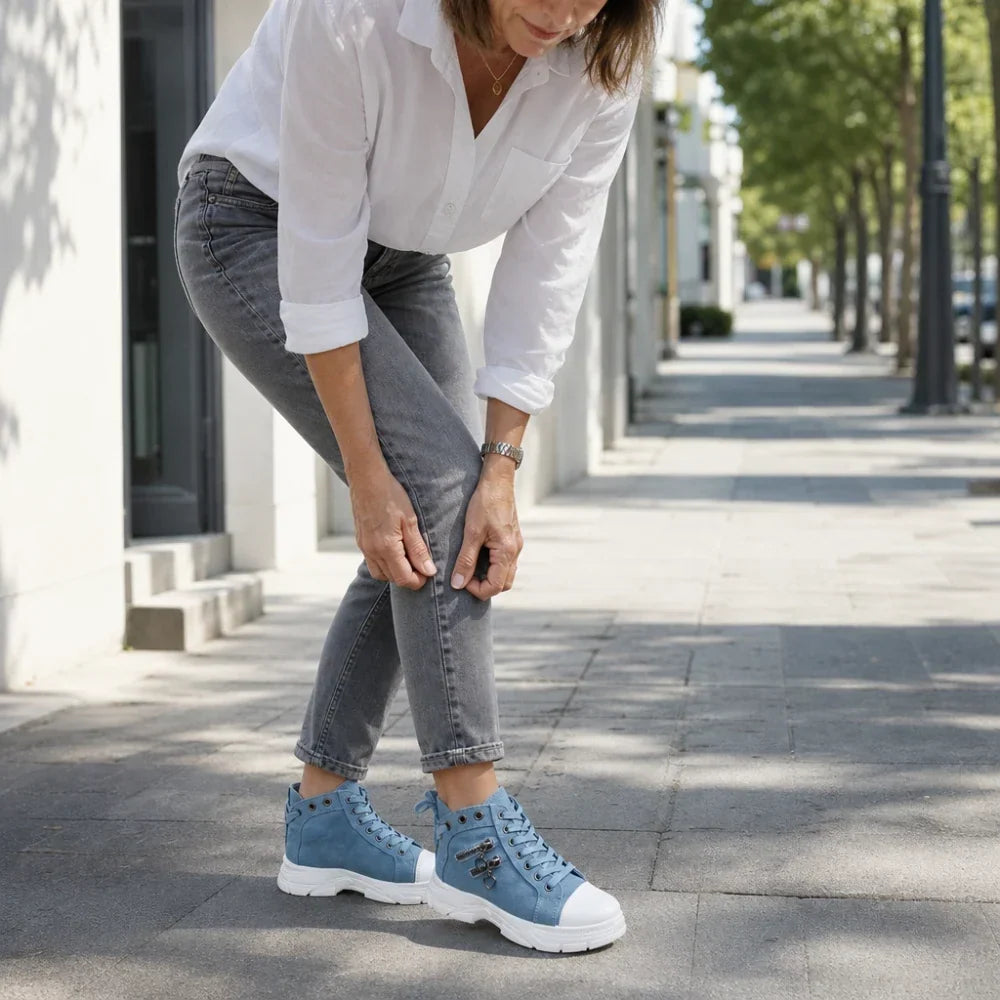 Breezara Lace-Up Platform Sneaker Boots - Elena Harper
