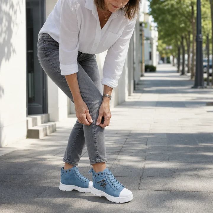 Breezara Lace-Up Platform Sneaker Boots - Elena Harper