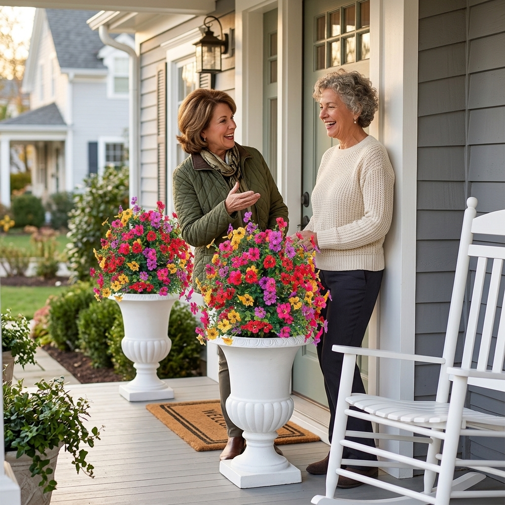 Bloomora Weatherproof Outdoor Flower Topiary - Elena Harper