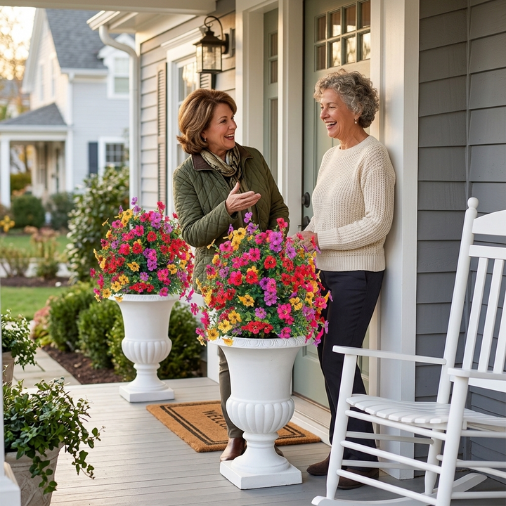 Bloomora Weatherproof Outdoor Flower Topiary - Elena Harper
