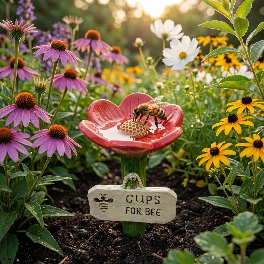 Bloomsip Flower Shaped Bee Watering Station - Elena Harper