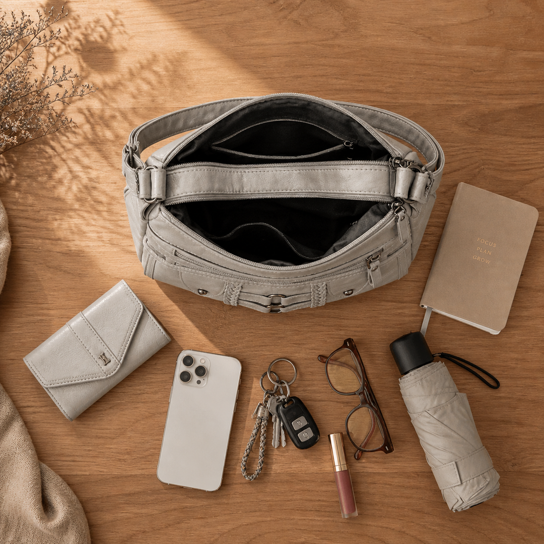 Avella Soft Leather Crossbody Bag - Elena Harper