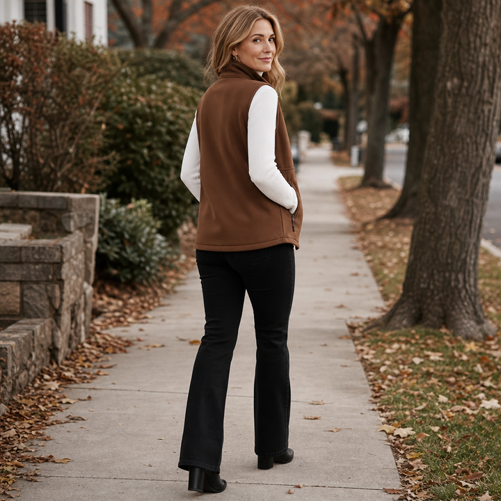 Cozycrest – Plush-Lined Sleeveless Winter Vest