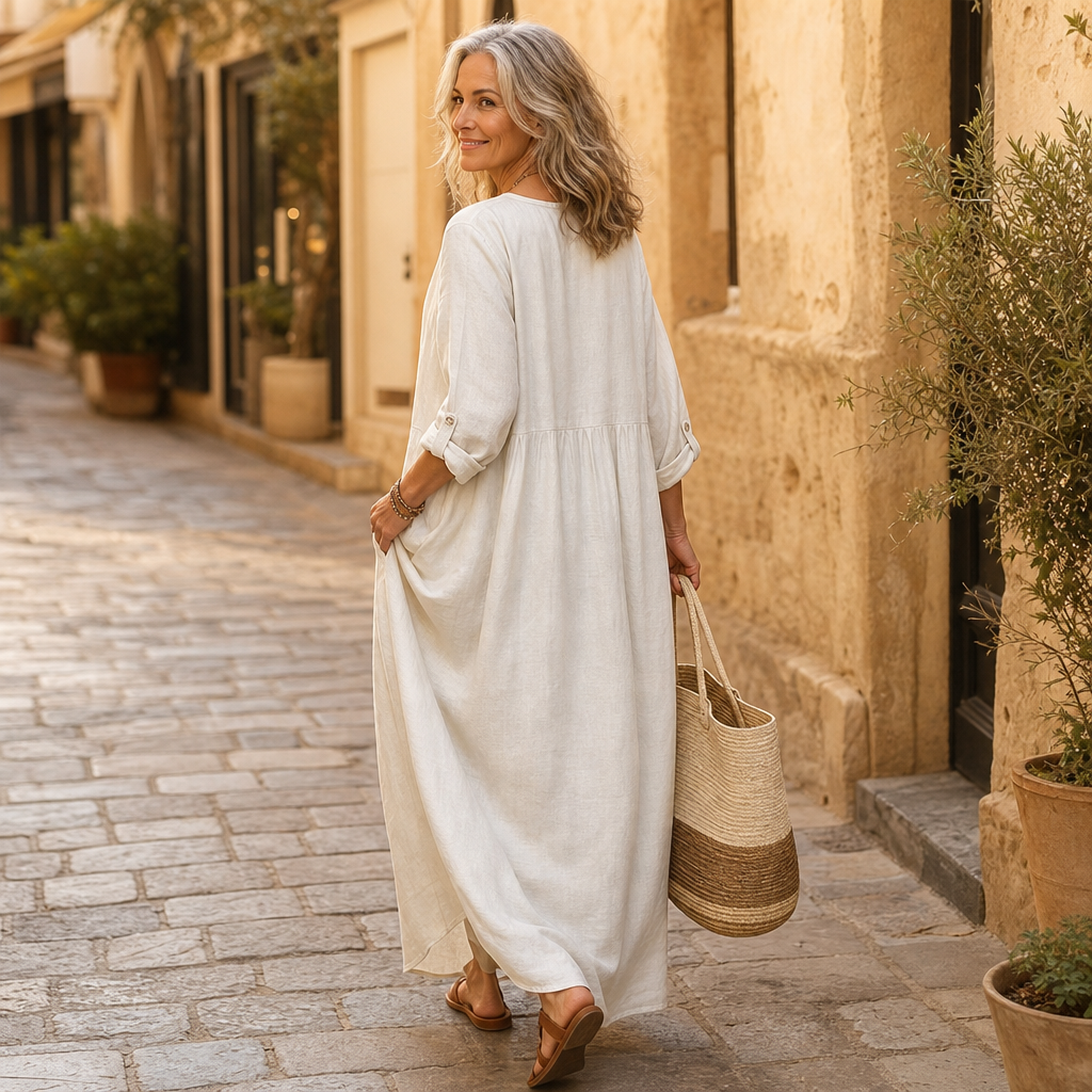 Daylora Pocketed Maxi Dress - Elena Harper