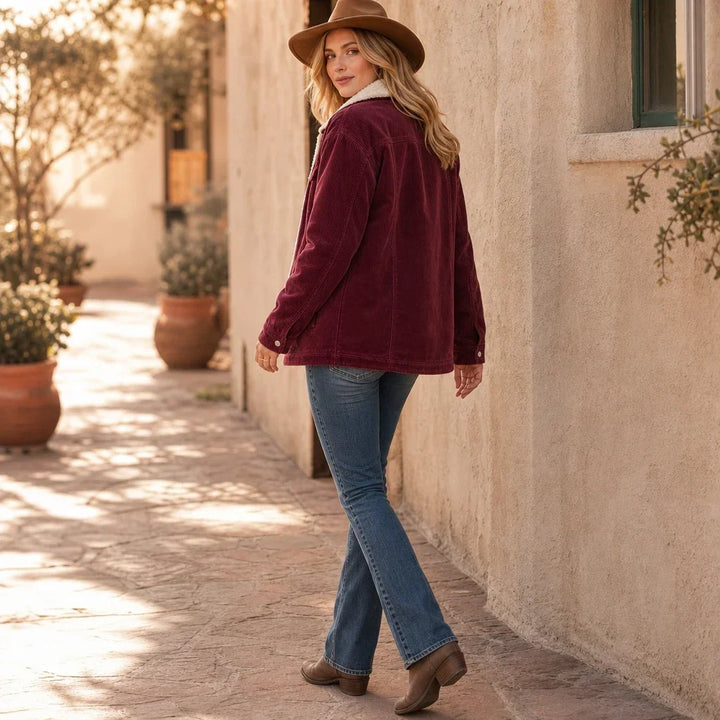 Cordelia – Sherpa-Lined Corduroy Jacket