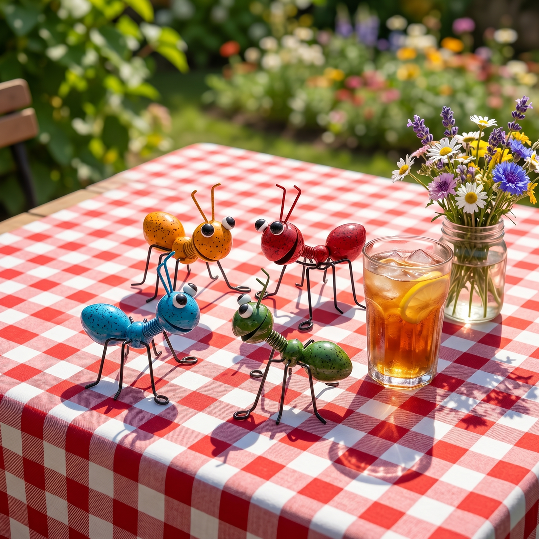 Antly Colorful Metal Ants for Whimsical Gardens - Elena Harper