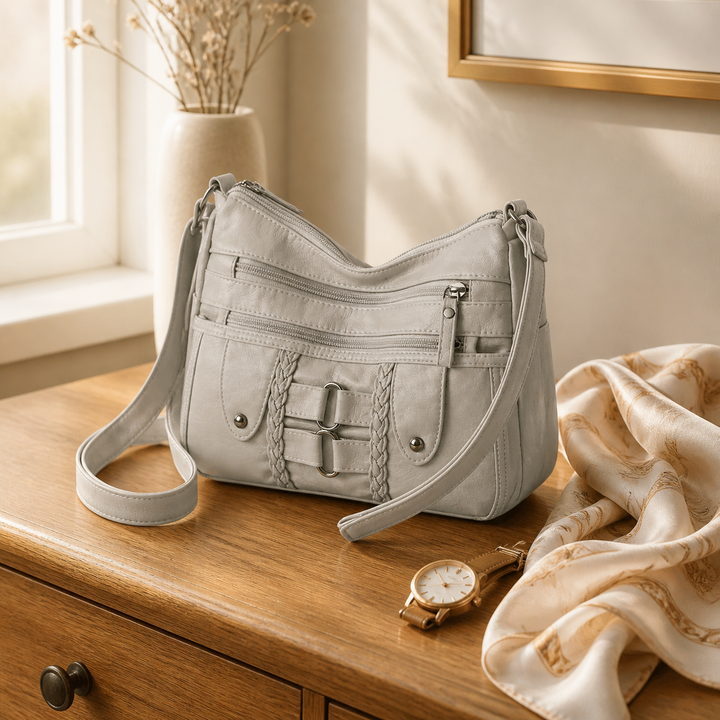 Avella Soft Leather Crossbody Bag - Elena Harper