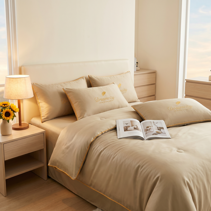 DreamCool Cooling Ice-Silk 4-Piece Bedding Set - Elena Harper