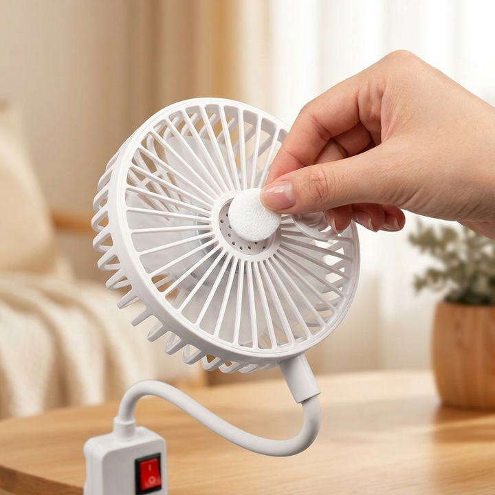 Breezely Plug-In Mini Fan with Flexible Neck - Elena Harper