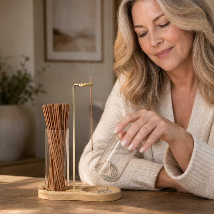 Ashvia Dual Glass Cup Incense Ash Catcher - Elena Harper