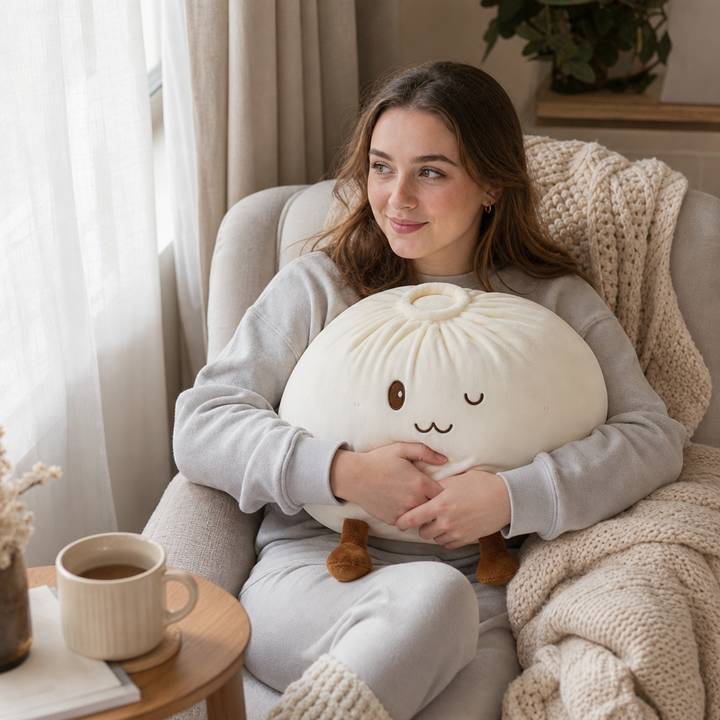 Baozi Bao Bun-Shaped Plush Pillow - Elena Harper