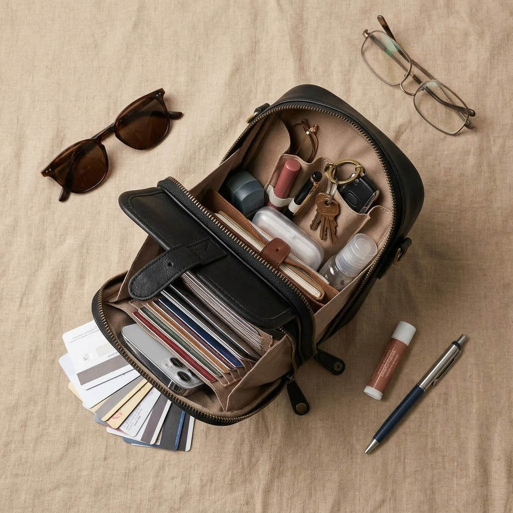 Carryn Organized Crossbody Bag with Card Slots - Elena Harper
