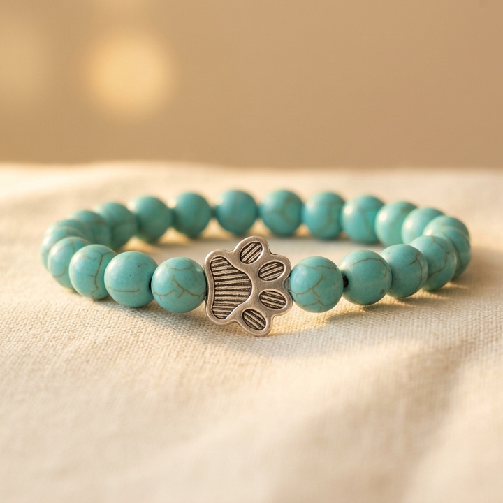 Bracelet with beaded paws - Elena Harper