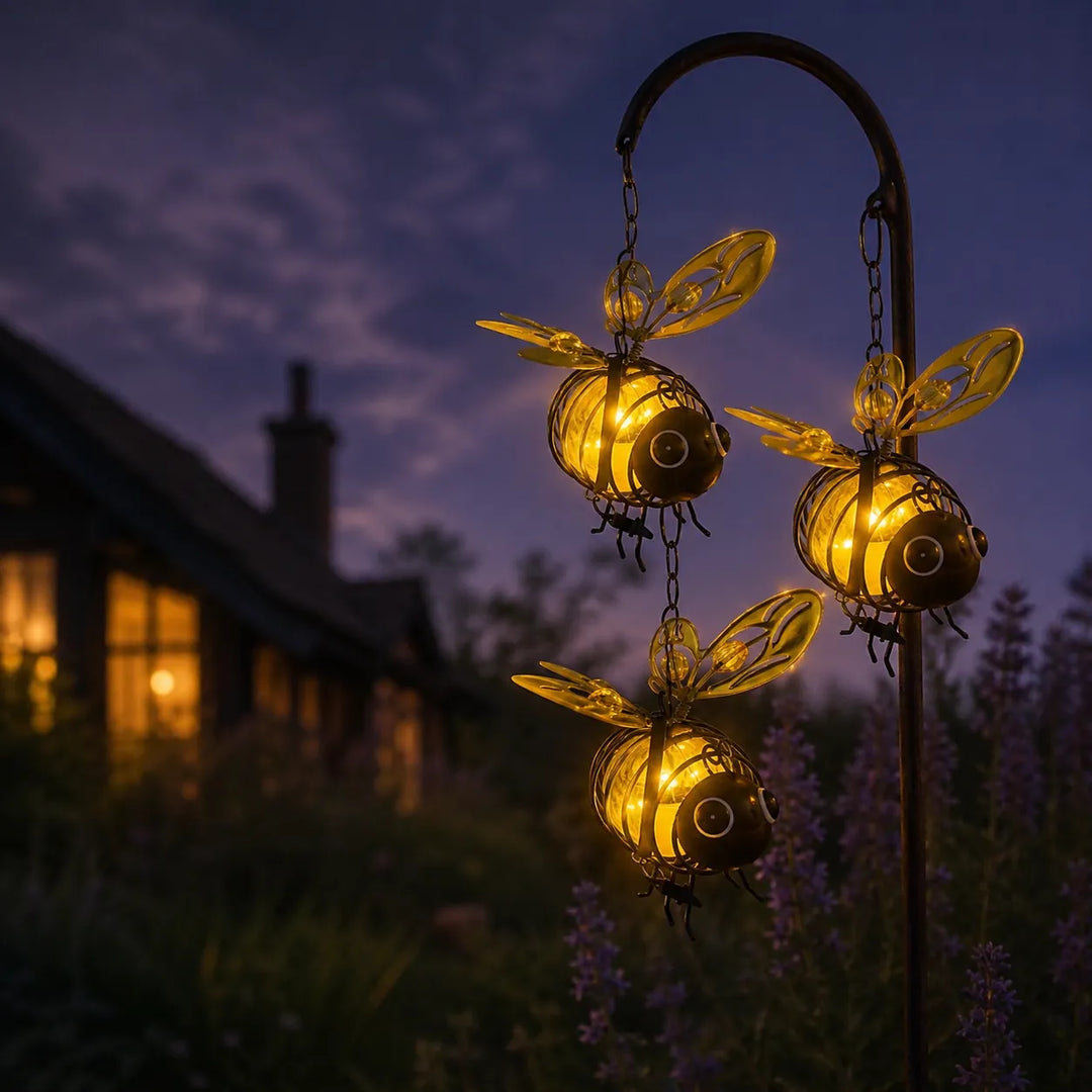 Beeloom Solar Hanging Bee Lamp for Garden - Elena Harper