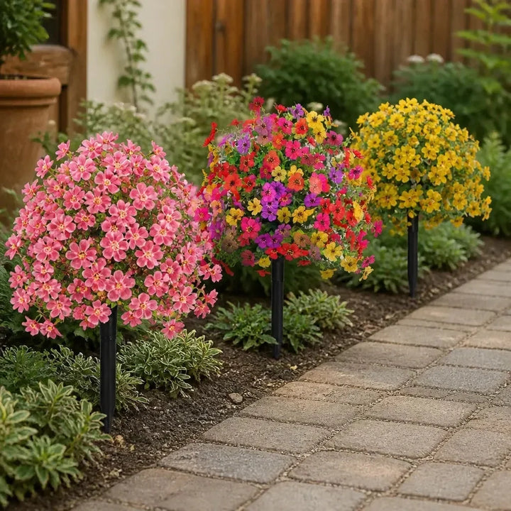 Blomora Artificial Flower Stake Bouquet for Garden & Porch - Elena Harper