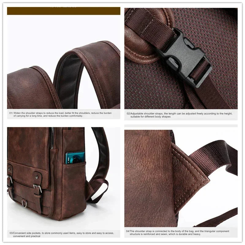 London Leather Backpack